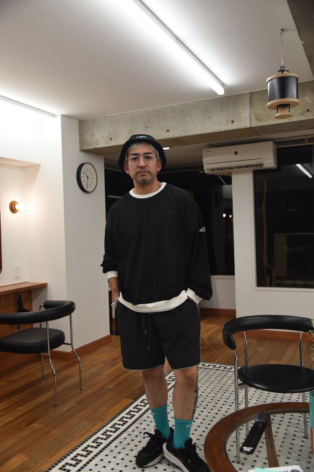 Mesh nylon longsleeve ‘MOTO ‘shirt