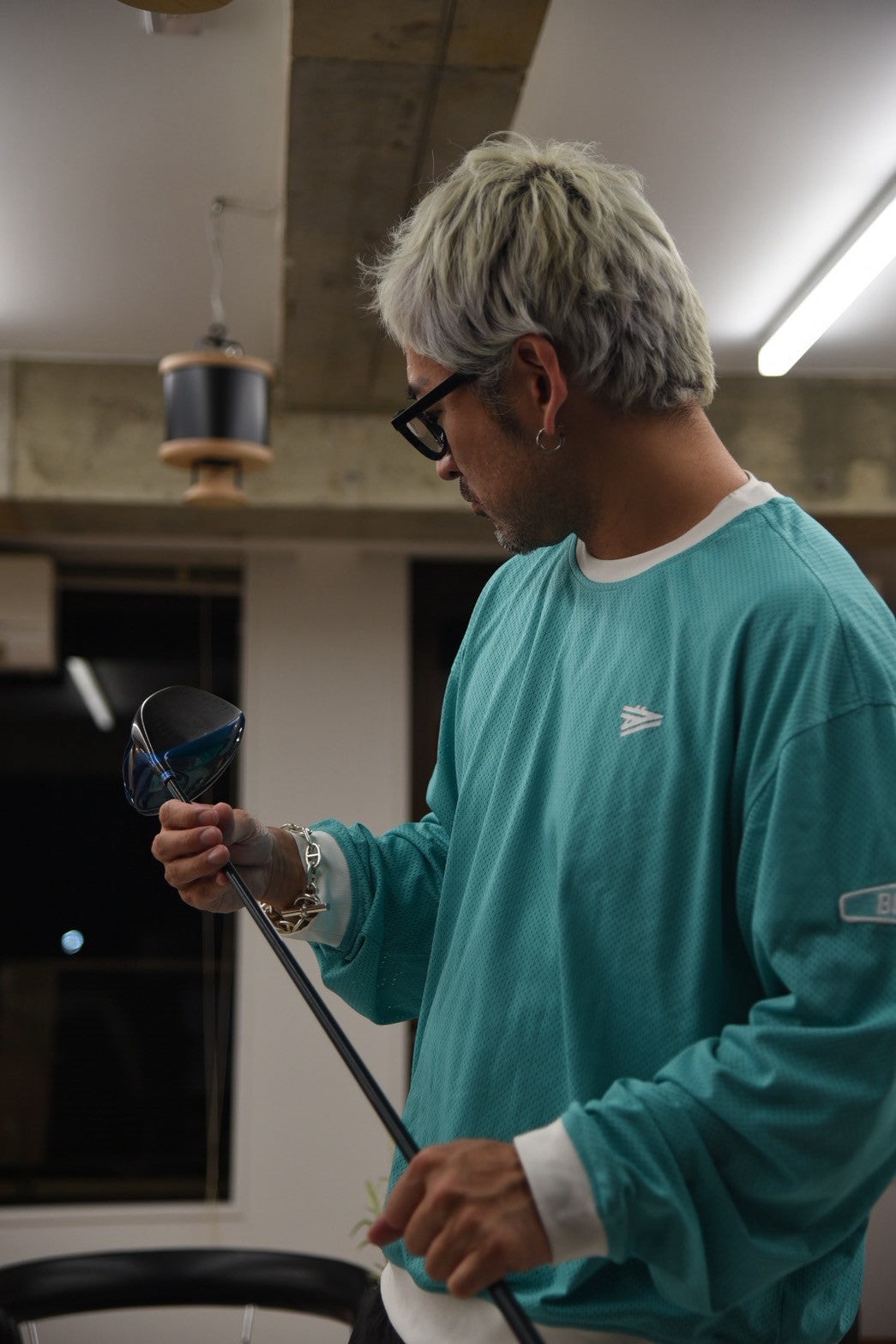 Mesh nylon longsleeve ‘MOTO ‘shirt