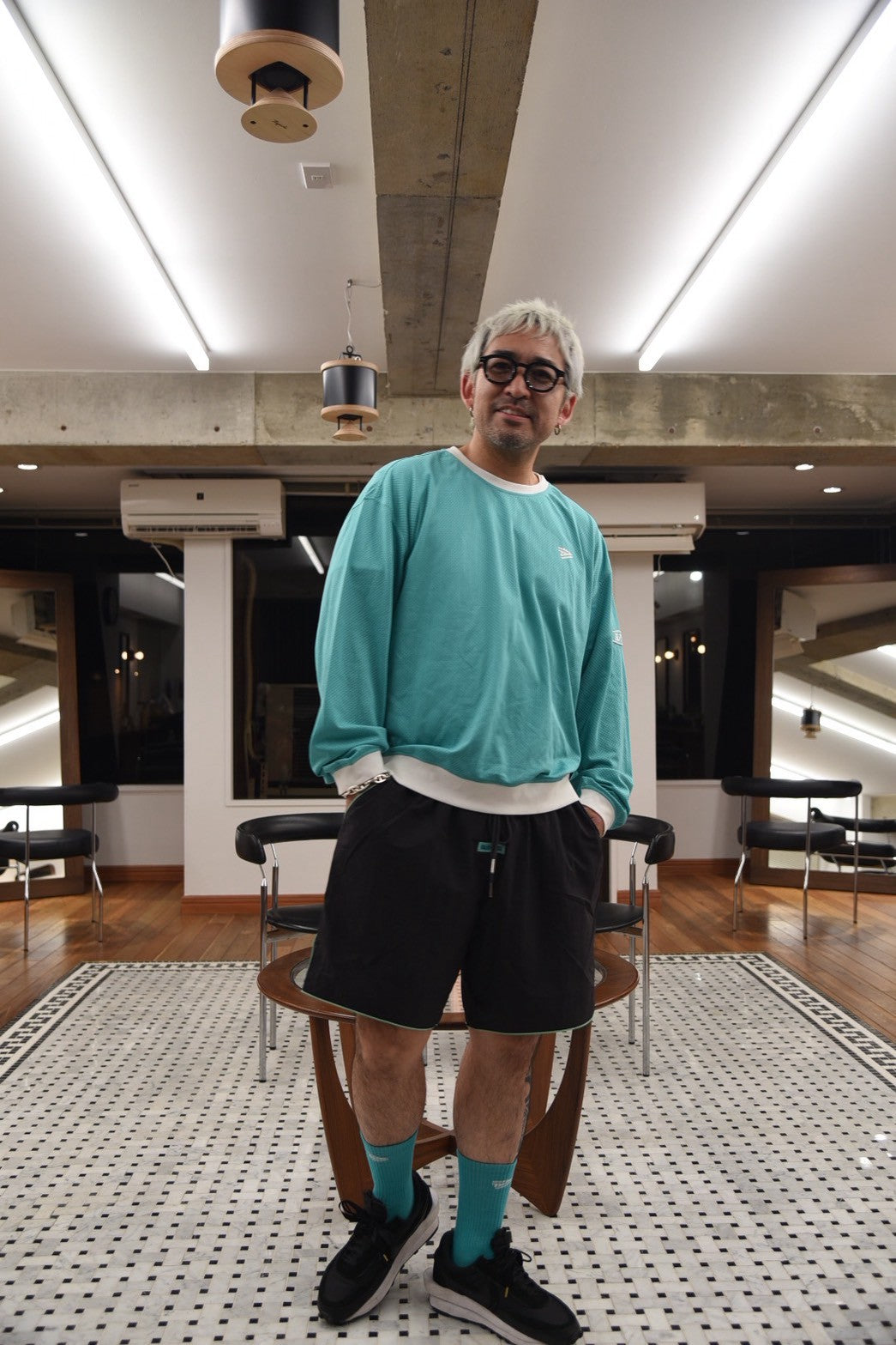 Mesh nylon longsleeve ‘MOTO ‘shirt