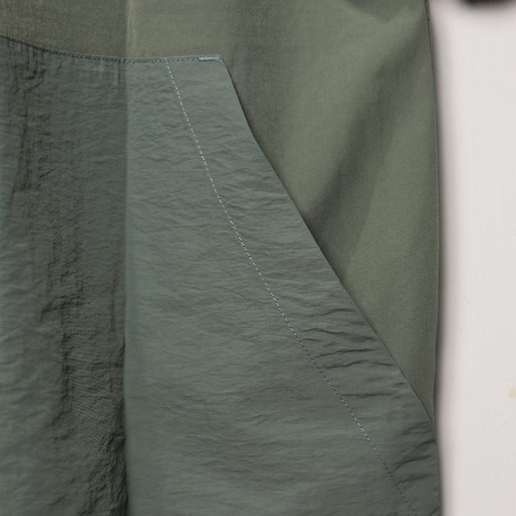 GOLF LOGO MOCK NECK NYLON CARGO POCKET S/S TEE