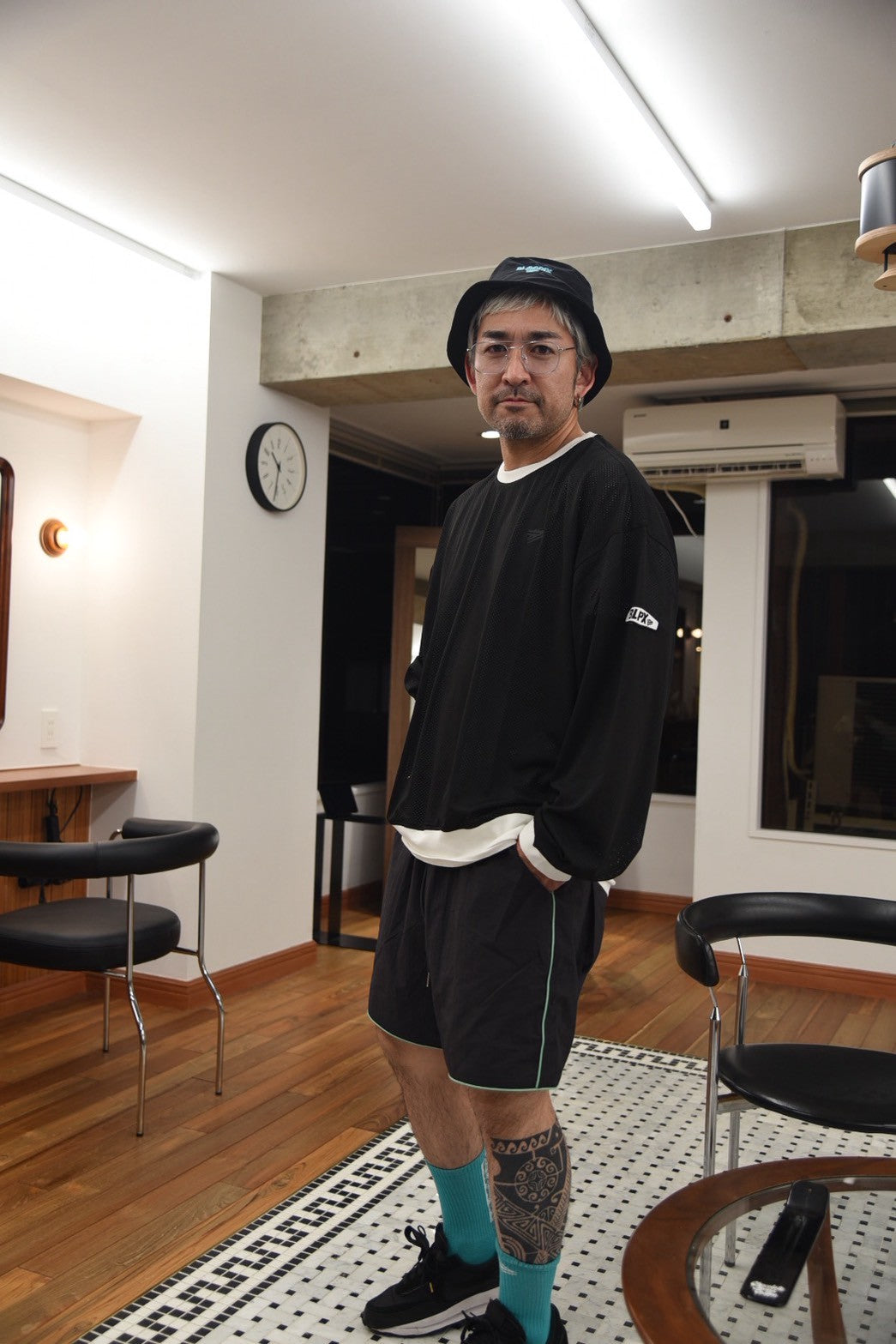 Mesh nylon longsleeve ‘MOTO ‘shirt