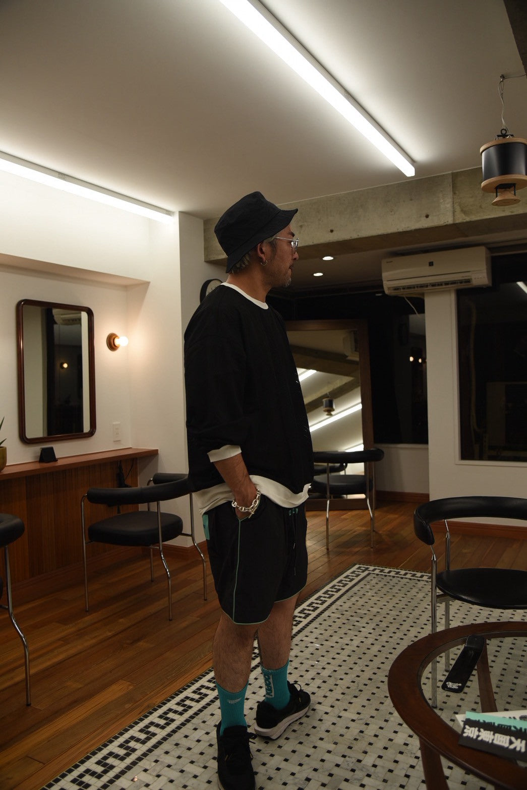 Mesh nylon longsleeve ‘MOTO ‘shirt