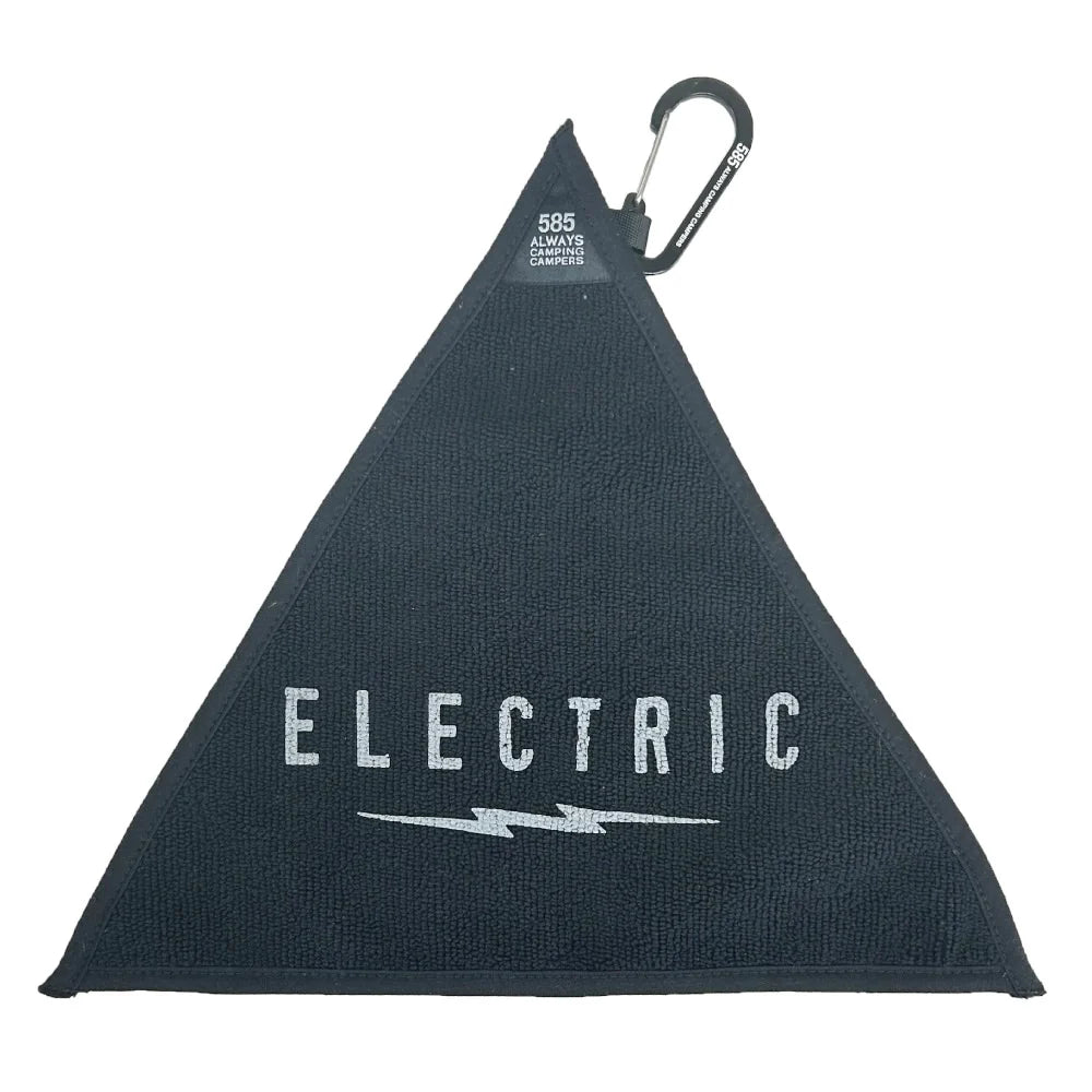 VOLT MICROFIBER CARABINER TOWEL - BLACK
