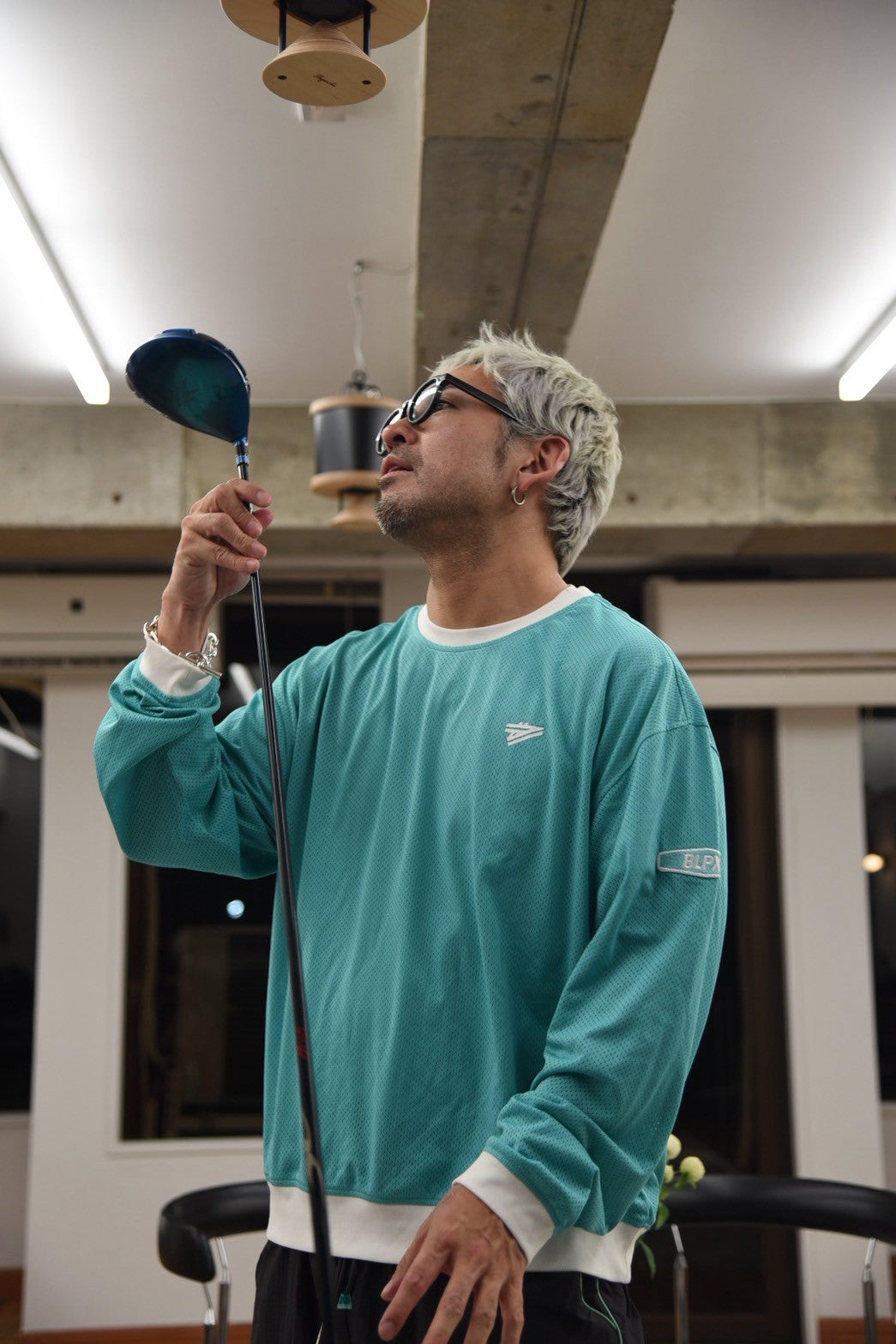 Mesh nylon longsleeve ‘MOTO ‘shirt