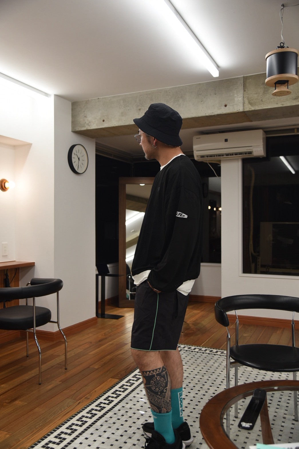 Mesh nylon longsleeve ‘MOTO ‘shirt