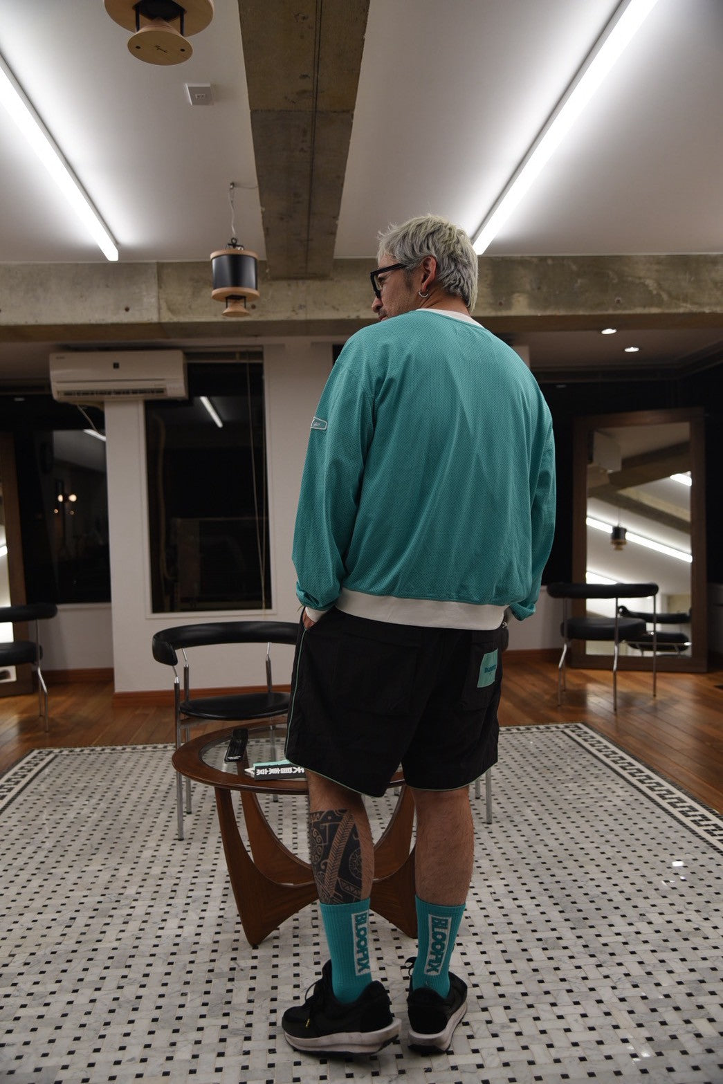 Mesh nylon longsleeve ‘MOTO ‘shirt