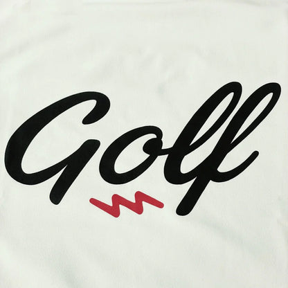 GOLF LOGO DRY MOCK NECK S/S TEE - WHITE