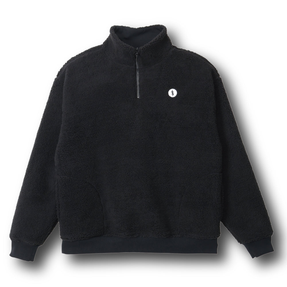 NYLON FLEECE REVERSIBLE - BLACK