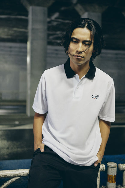 ONE POINT GOLF LOGO S/S POLO - L.GREEN