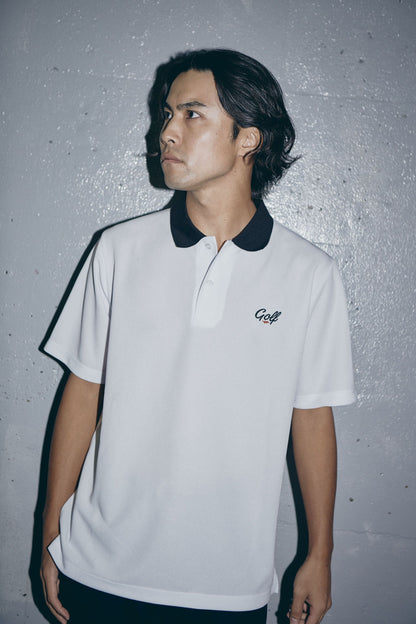 ONE POINT GOLF LOGO S/S POLO - L.GREEN