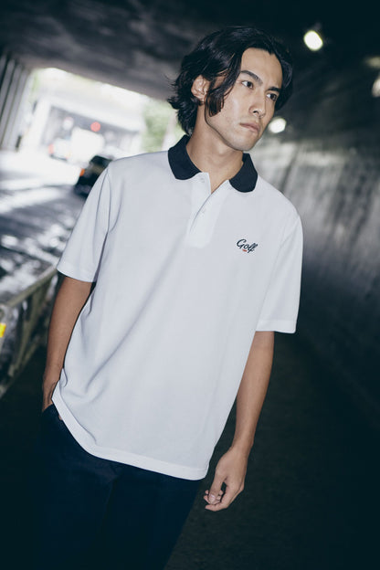 ONE POINT GOLF LOGO S/S POLO - L.GREEN