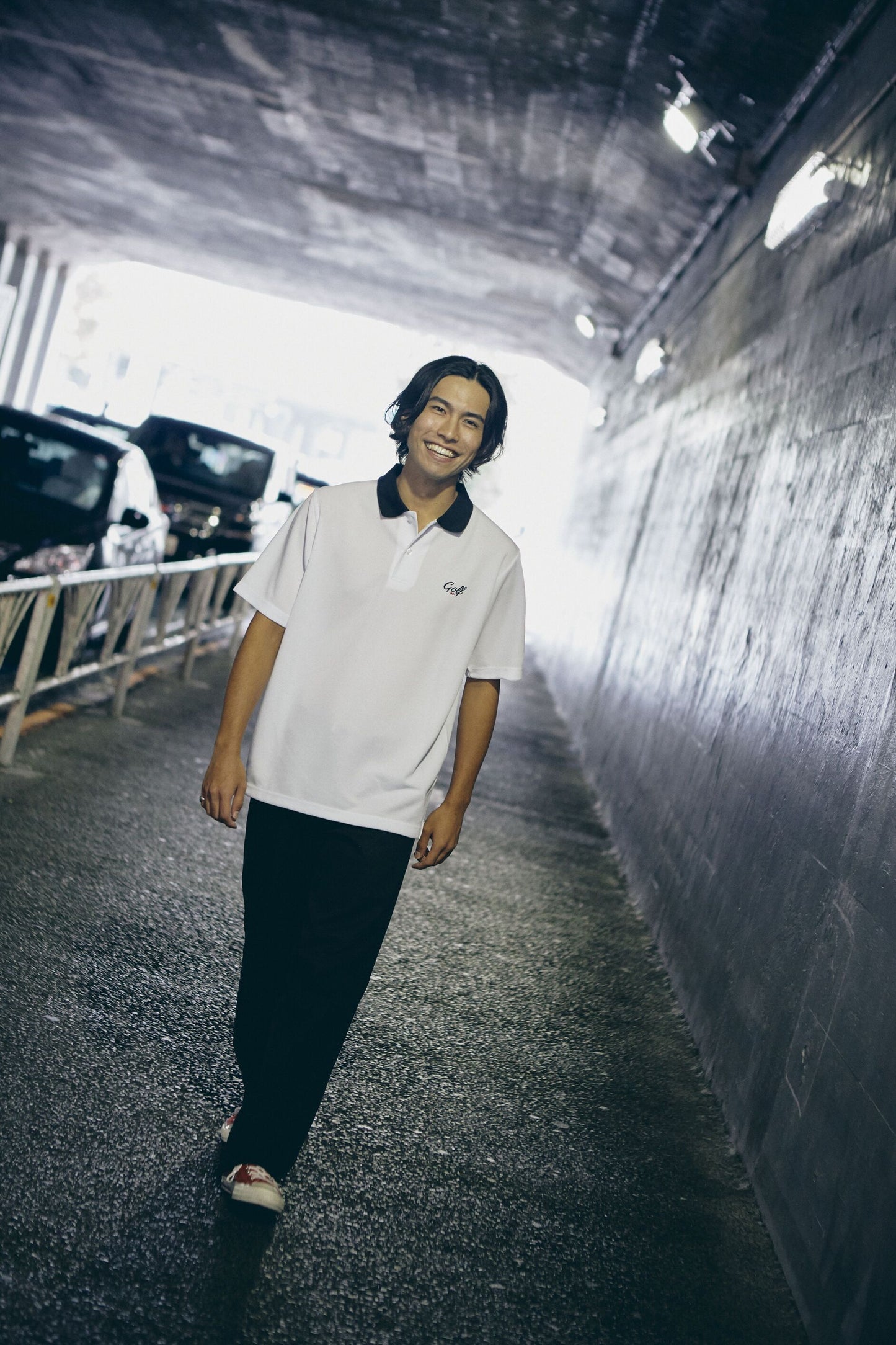 ONE POINT GOLF LOGO S/S POLO - L.GREEN