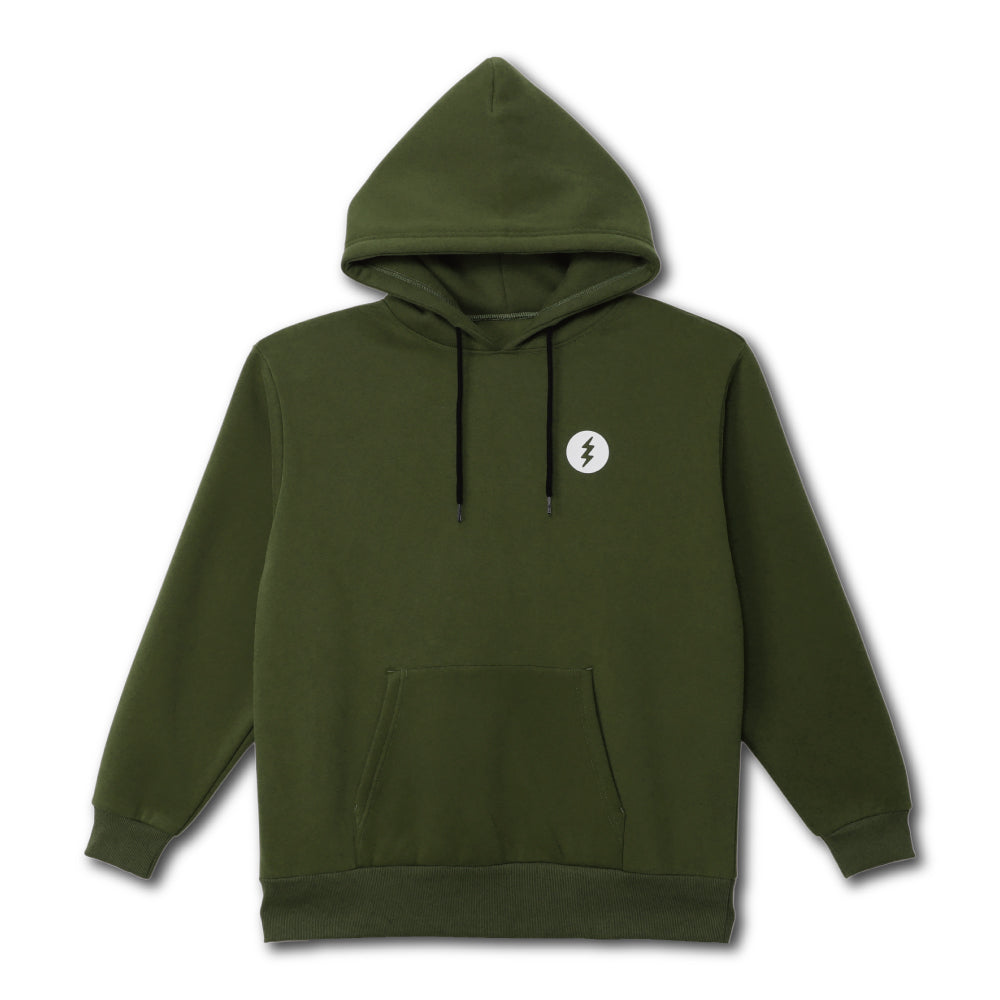 ICON LOGO HOOD - OLIVE