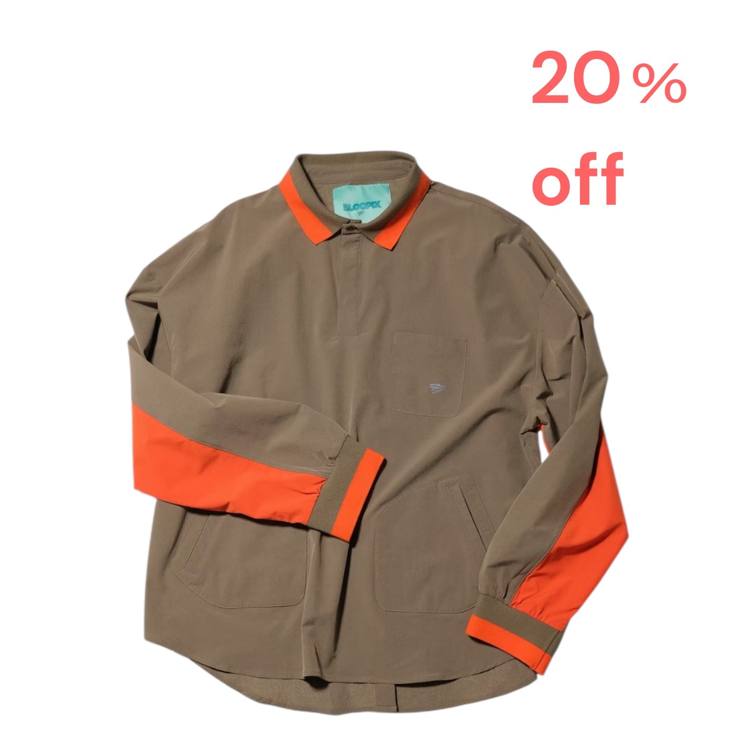 Stretch ‘4-way‘ nylon pullover shirt