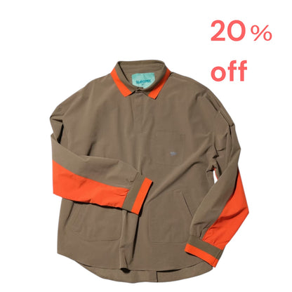 Stretch ‘4-way‘ nylon pullover shirt