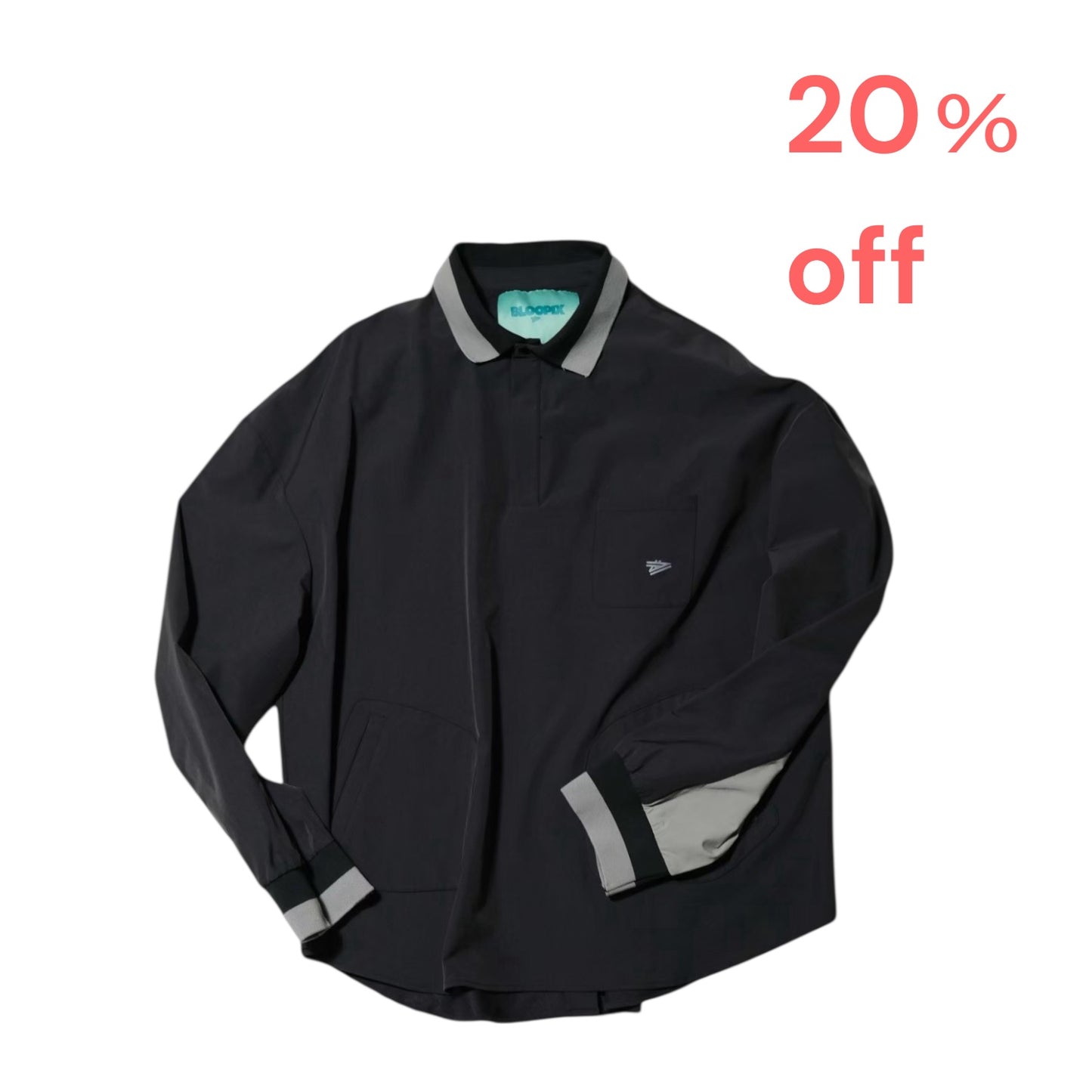 Stretch ‘4-way‘ nylon pullover shirt