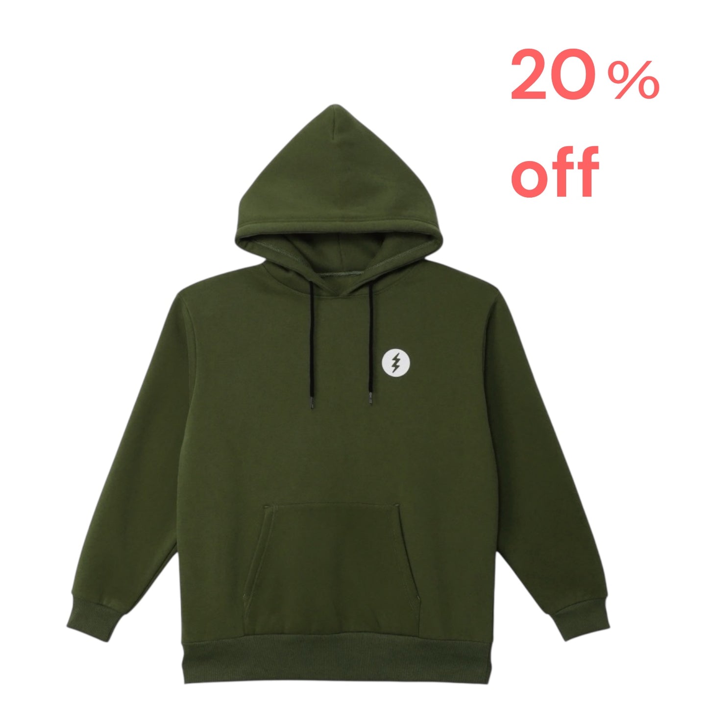 ICON LOGO HOOD - OLIVE