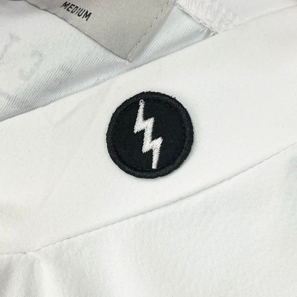 GOLF LOGO DRY MOCK NECK S/S TEE - WHITE