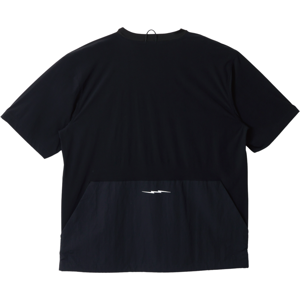 GOLF LOGO MOCK NECK NYLON CARGO POCKET S/S TEE