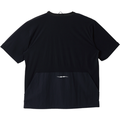 GOLF LOGO MOCK NECK NYLON CARGO POCKET S/S TEE