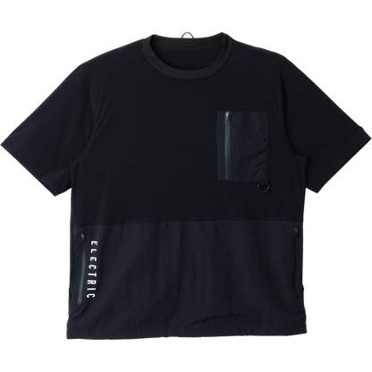 GOLF LOGO MOCK NECK NYLON CARGO POCKET S/S TEE