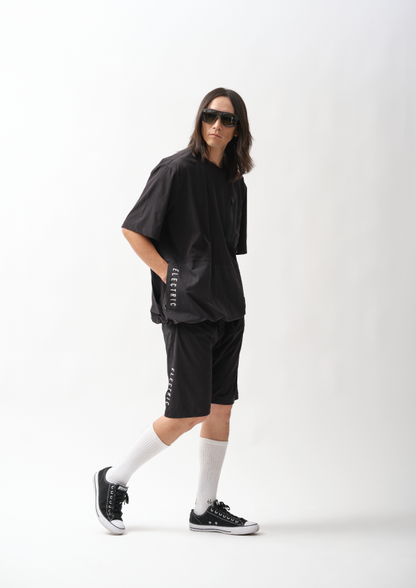 GOLF LOGO MOCK NECK NYLON CARGO POCKET S/S TEE