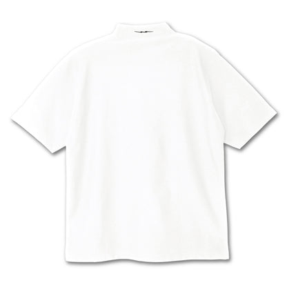 ONE POINT GOLF LOGO DRY MOCK NECK S/S TEE - WHITE