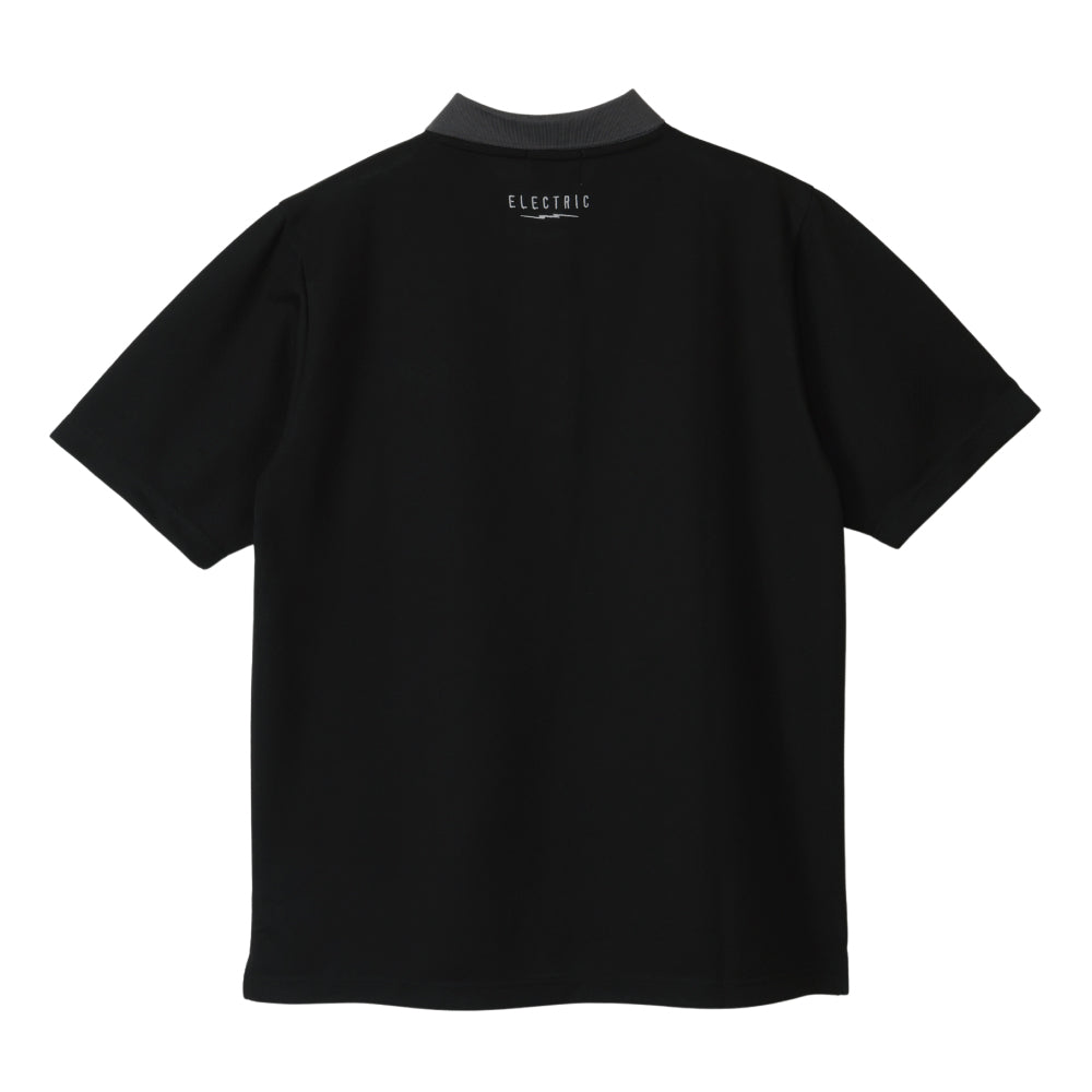 ONE POINT GOLF LOGO DRY MOCK NECK S/S TEE - BLACK