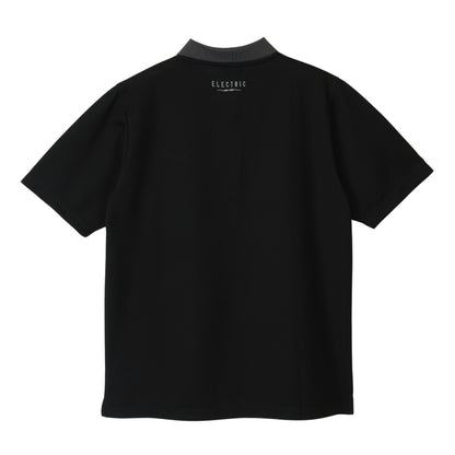 ONE POINT GOLF LOGO DRY MOCK NECK S/S TEE - BLACK