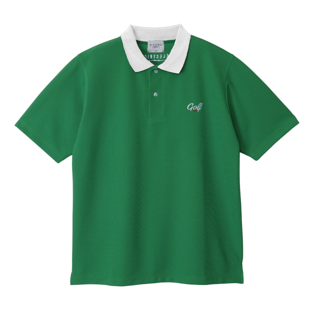 ONE POINT GOLF LOGO S/S POLO - L.GREEN