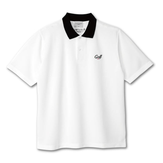 ONE POINT GOLF LOGO S/S POLO - WHITE