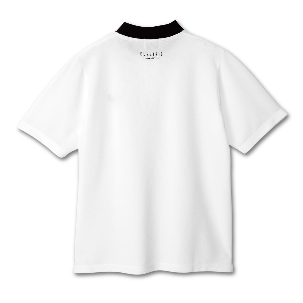 ONE POINT GOLF LOGO S/S POLO - WHITE