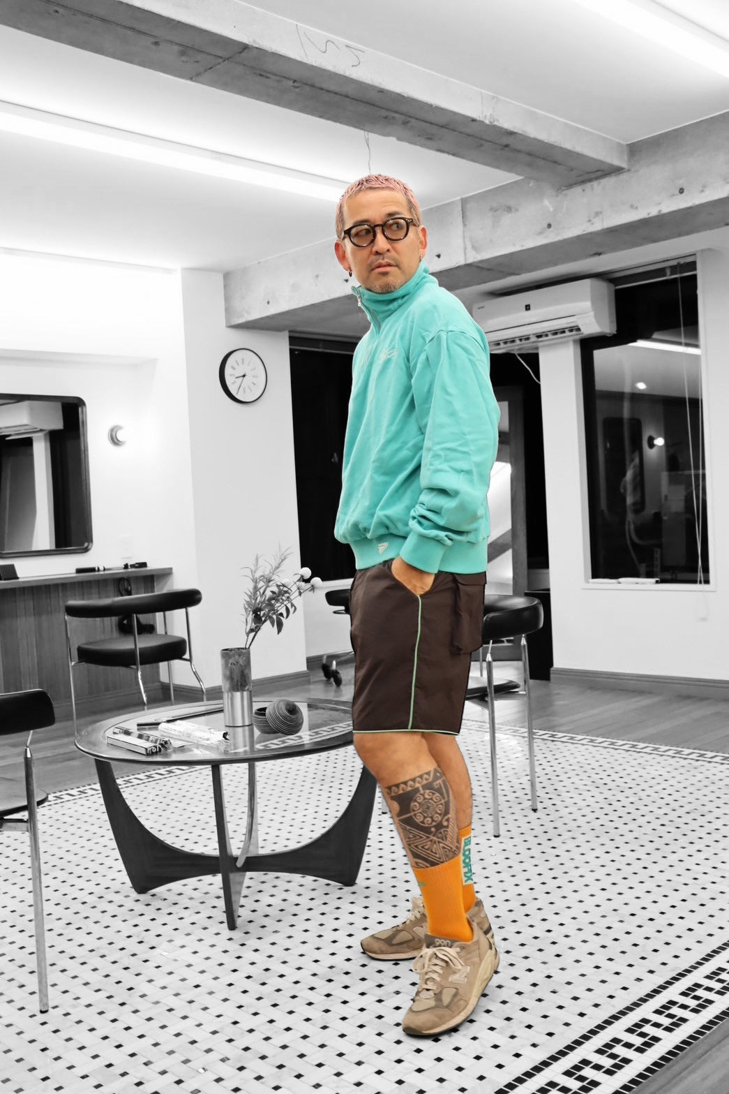 Stand highneck sweatshirt