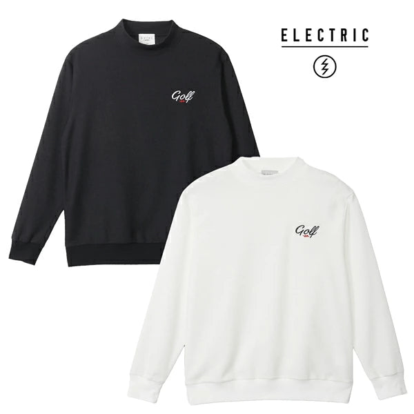 HEAVY WEIGHT GOLF LOGO MOCK NECK THERMAL - BLACK